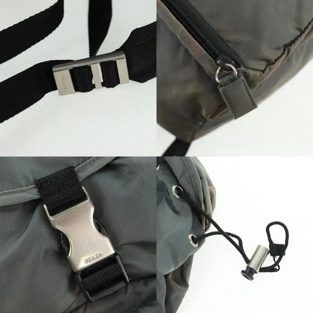 Prada Nylon Backpack Gray